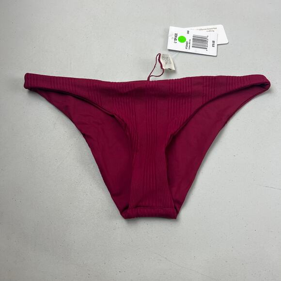 L*Space Pointelle Rib Camacho Bikini Bottom Small - Picture 3 of 8